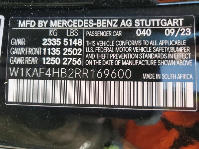 Photo 12 VIN: W1KAF4HB2RR169600 - MERCEDES-BENZ C 300 4MAT 