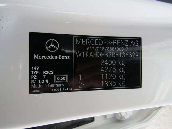 Photo 17 VIN: W1KAH0EB2RF136329 - MERCEDES-BENZ C-KLASSE 