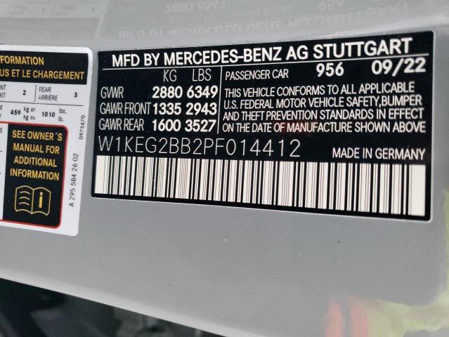 Photo 11 VIN: W1KEG2BB2PF014412 - MERCEDES-BENZ EQE SEDAN 