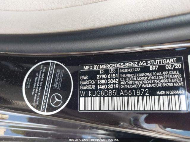 Photo 8 VIN: W1KUG8DB5LA561872 - MERCEDES-BENZ S 560 