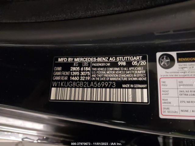 Photo 8 VIN: W1KUG8GB2LA569973 - MERCEDES-BENZ S 560 