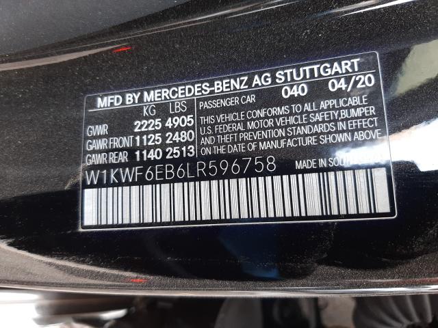 Photo 9 VIN: W1KWF6EB6LR596758 - MERCEDES-BENZ C-CLASS 