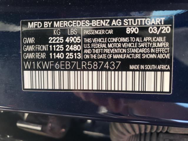 Photo 11 VIN: W1KWF6EB7LR587437 - MERCEDES-BENZ C-CLASS 