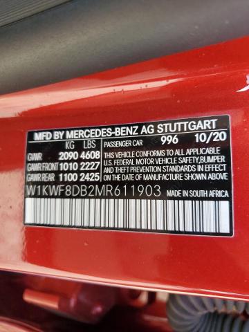 Photo 12 VIN: W1KWF8DB2MR611903 - MERCEDES-BENZ C 300 