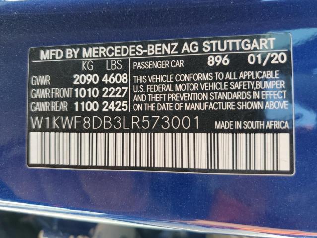 Photo 12 VIN: W1KWF8DB3LR573001 - MERCEDES-BENZ C 300 