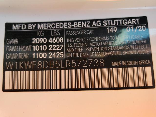 Photo 11 VIN: W1KWF8DB5LR572738 - MERCEDES-BENZ C-CLASS 