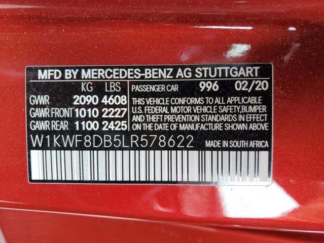 Photo 11 VIN: W1KWF8DB5LR578622 - MERCEDES-BENZ C 300 