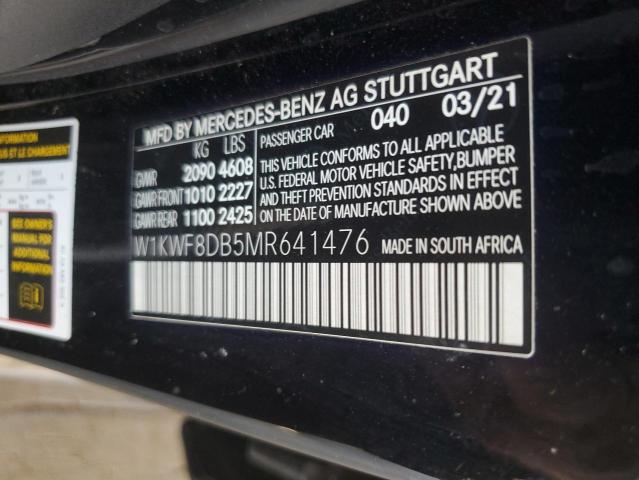 Photo 11 VIN: W1KWF8DB5MR641476 - MERCEDES-BENZ C 300 