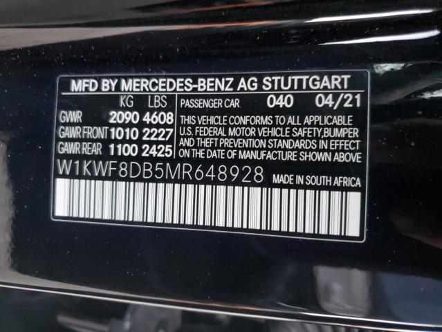 Photo 12 VIN: W1KWF8DB5MR648928 - MERCEDES-BENZ C 300 