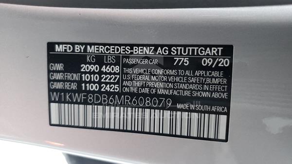 Photo 2 VIN: W1KWF8DB6MR608079 - MERCEDES-BENZ C 300 