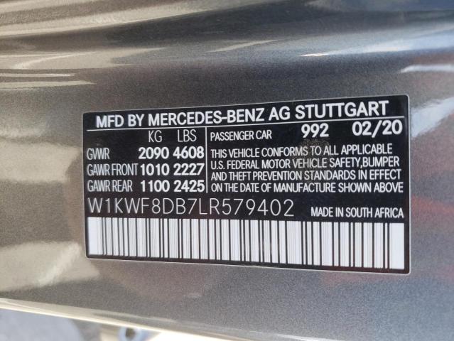 Photo 12 VIN: W1KWF8DB7LR579402 - MERCEDES-BENZ C 300 