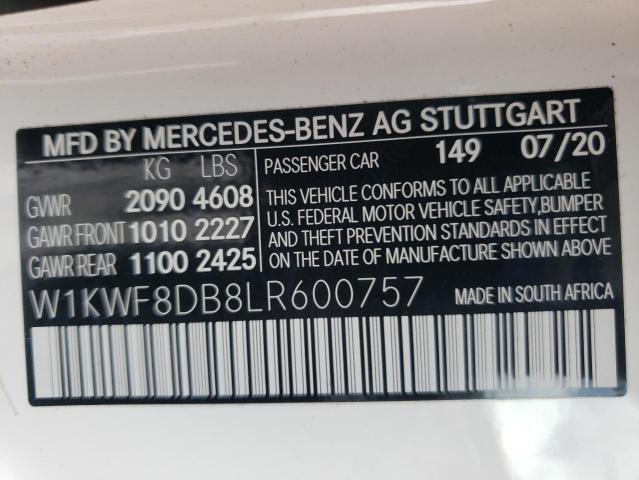 Photo 9 VIN: W1KWF8DB8LR600757 - MERCEDES-BENZ C 300 