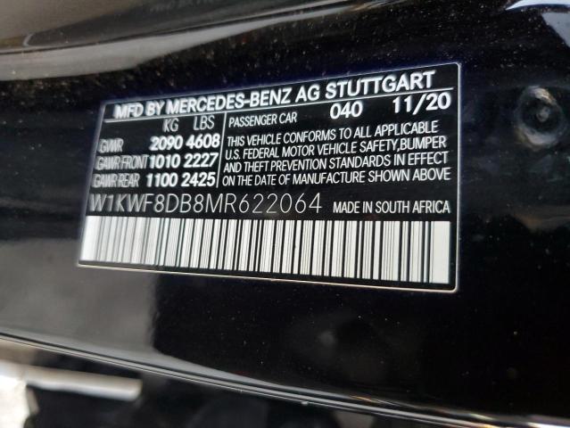 Photo 12 VIN: W1KWF8DB8MR622064 - MERCEDES-BENZ C-CLASS 