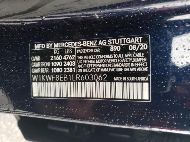 Photo 11 VIN: W1KWF8EB1LR603062 - MERCEDES-BENZ C 300 4MAT 