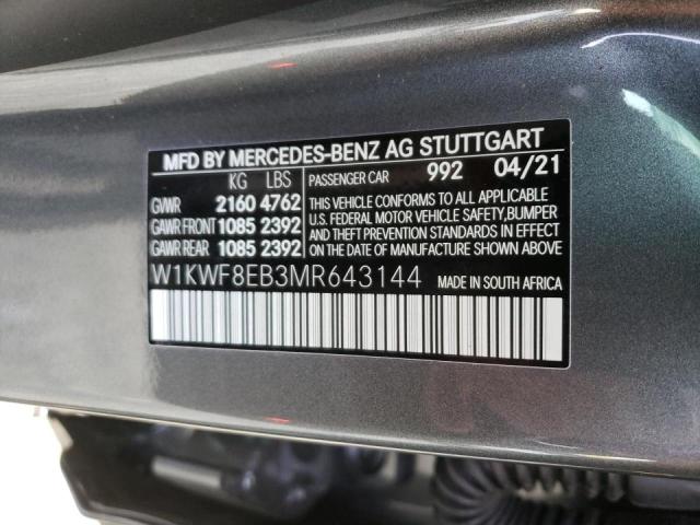 Photo 9 VIN: W1KWF8EB3MR643144 - MERCEDES-BENZ C 300 4MAT 