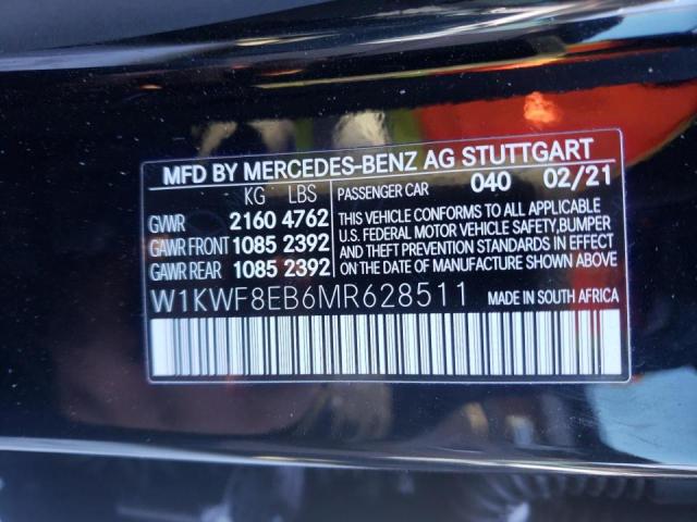 Photo 9 VIN: W1KWF8EB6MR628511 - MERCEDES-BENZ C 300 4MAT 