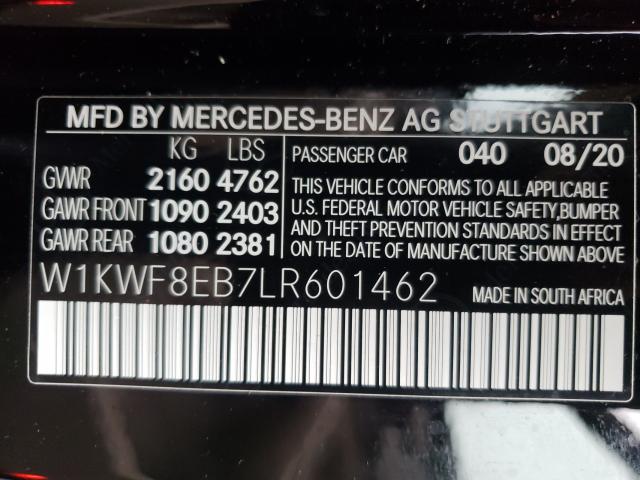 Photo 9 VIN: W1KWF8EB7LR601462 - MERCEDES-BENZ C 300 4MAT 