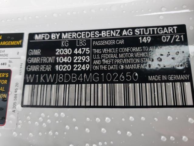 Photo 9 VIN: W1KWJ8DB4MG102650 - MERCEDES-BENZ C 300 