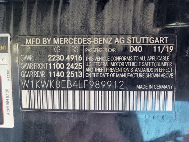 Photo 9 VIN: W1KWK8EB4LF989912 - MERCEDES-BENZ C 300 4MAT 