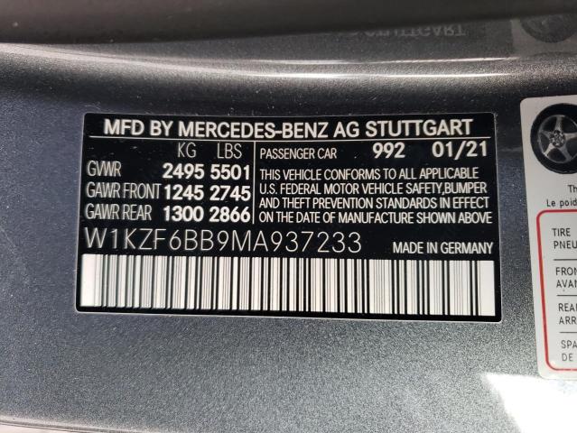 Photo 11 VIN: W1KZF6BB9MA937233 - MERCEDES-BENZ E AMG 53 4 