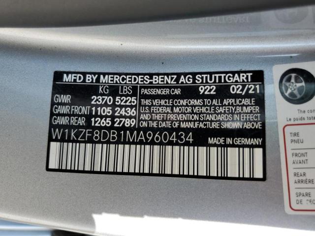 Photo 9 VIN: W1KZF8DB1MA960434 - MERCEDES-BENZ E 350 