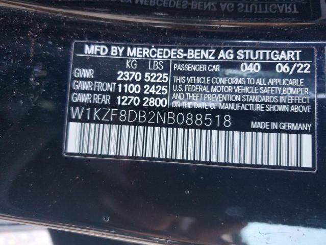 Photo 12 VIN: W1KZF8DB2NB088518 - MERCEDES-BENZ E-CLASS 