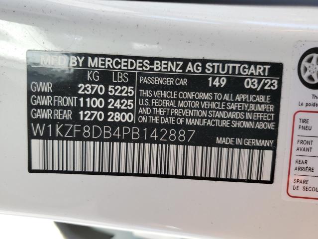 Photo 12 VIN: W1KZF8DB4PB142887 - MERCEDES-BENZ E-CLASS 