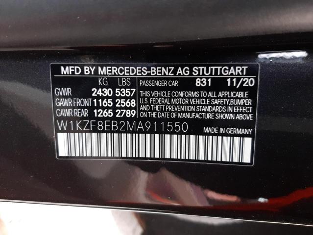 Photo 12 VIN: W1KZF8EB2MA911550 - MERCEDES-BENZ E 350 4MAT 