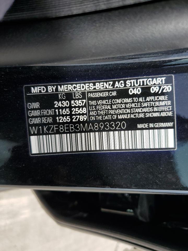 Photo 11 VIN: W1KZF8EB3MA893320 - MERCEDES-BENZ E-KLASSE 