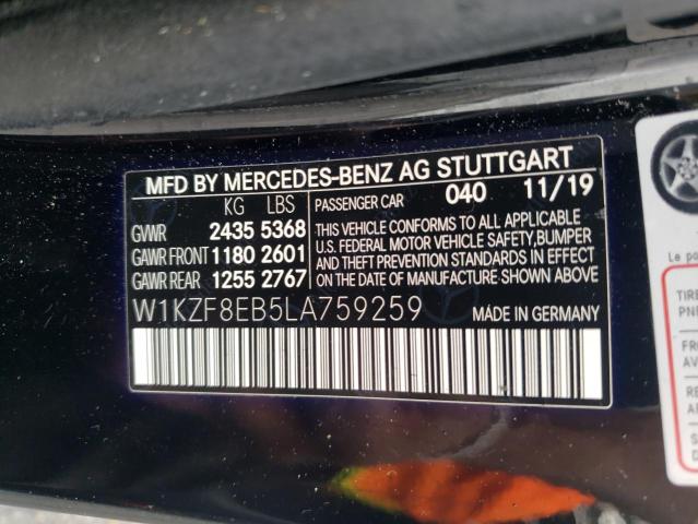 Photo 11 VIN: W1KZF8EB5LA759259 - MERCEDES-BENZ E 350 4MAT 