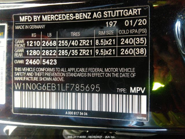 Photo 8 VIN: W1N0G6EB1LF785695 - MERCEDES-BENZ GLC 