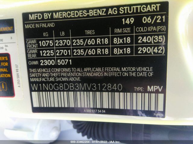 Photo 8 VIN: W1N0G8DB3MV312840 - MERCEDES-BENZ GLC 