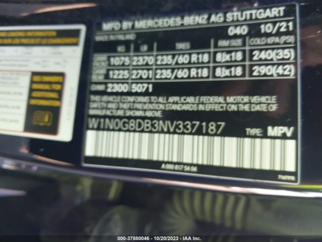 Photo 8 VIN: W1N0G8DB3NV337187 - MERCEDES-BENZ GLC-CLASS 