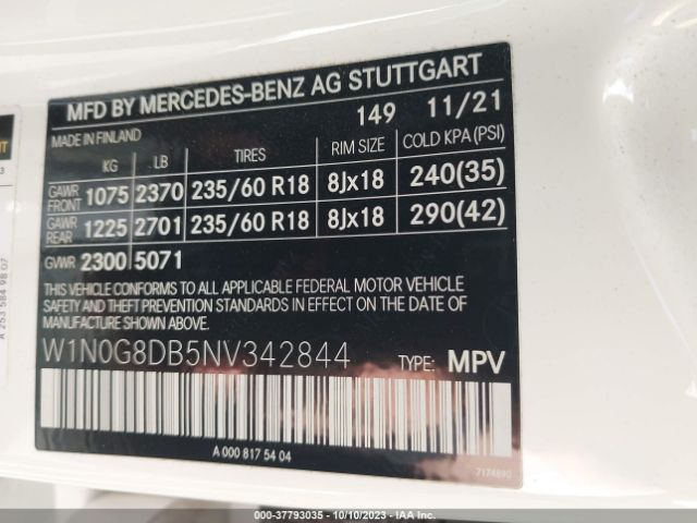 Photo 8 VIN: W1N0G8DB5NV342844 - MERCEDES-BENZ GLC 