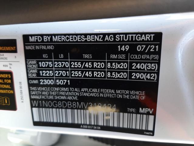 Photo 9 VIN: W1N0G8DB8MV318424 - MERCEDES-BENZ GLC 300 