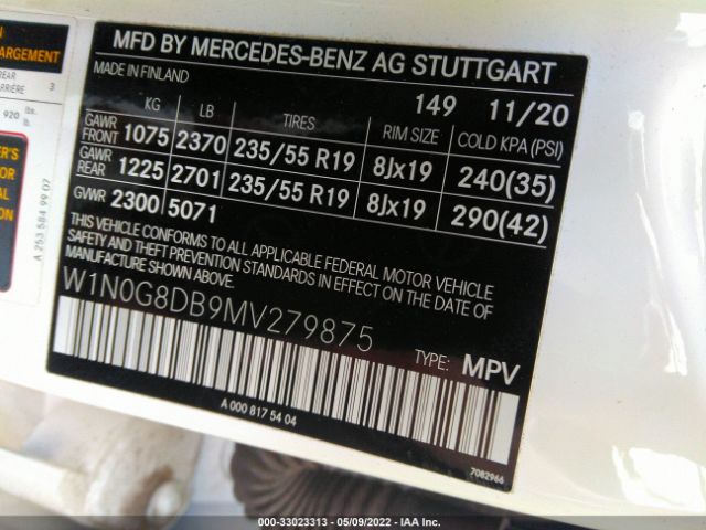 Photo 8 VIN: W1N0G8DB9MV279875 - MERCEDES-BENZ GLC 