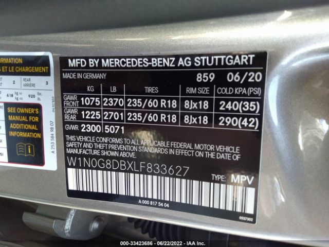 Photo 8 VIN: W1N0G8DBXLF833627 - MERCEDES-BENZ GLC 