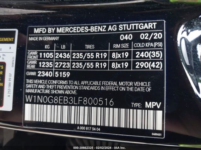 Photo 8 VIN: W1N0G8EB3LF800516 - MERCEDES-BENZ GLC 300 