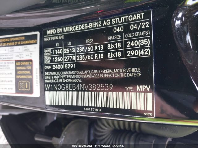 Photo 8 VIN: W1N0G8EB4NV382539 - MERCEDES-BENZ GLC 300 