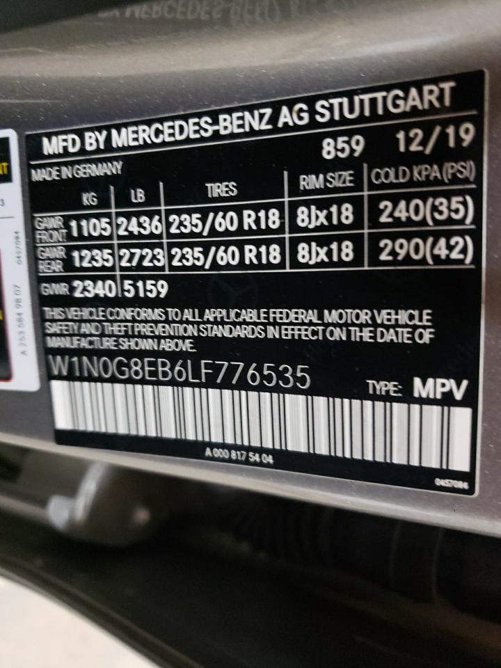 Photo 12 VIN: W1N0G8EB6LF776535 - MERCEDES-BENZ GLC 