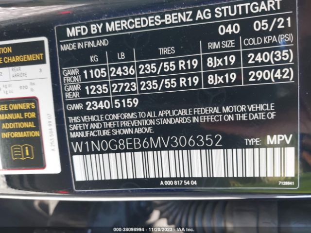 Photo 8 VIN: W1N0G8EB6MV306352 - MERCEDES-BENZ GLC 300 