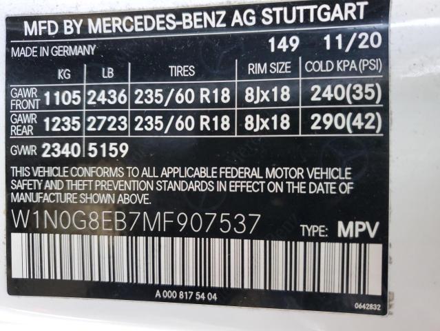 Photo 11 VIN: W1N0G8EB7MF907537 - MERCEDES-BENZ GLC-CLASS 