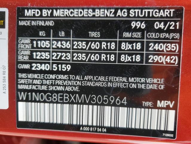 Photo 12 VIN: W1N0G8EBXMV305964 - MERCEDES-BENZ GLC 300 4M 