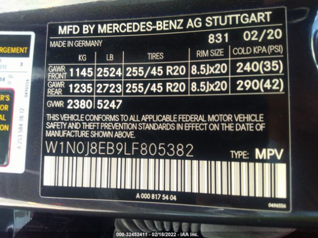 Photo 8 VIN: W1N0J8EB9LF805382 - MERCEDES-BENZ GLC 