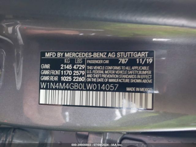 Photo 8 VIN: W1N4M4GB0LW014057 - MERCEDES-BENZ GLB-CLASS 