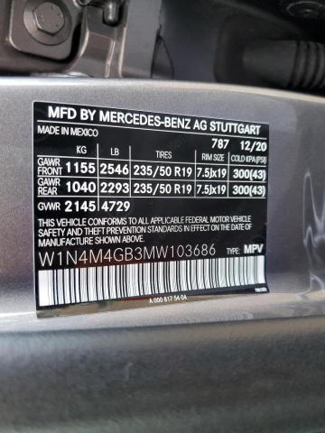 Photo 12 VIN: W1N4M4GB3MW103686 - MERCEDES-BENZ GLB 250 