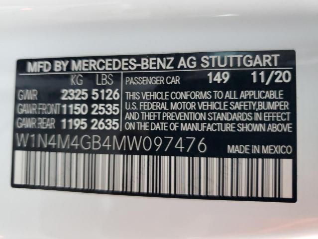 Photo 12 VIN: W1N4M4GB4MW097476 - MERCEDES-BENZ GLB 250 