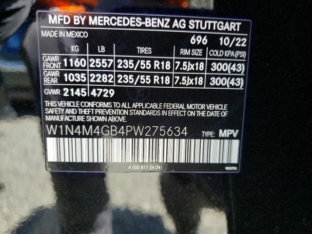 Photo 12 VIN: W1N4M4GB4PW275634 - MERCEDES-BENZ GLB 