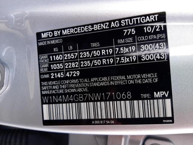 Photo 12 VIN: W1N4M4GB7NW171068 - MERCEDES-BENZ GLB 250 