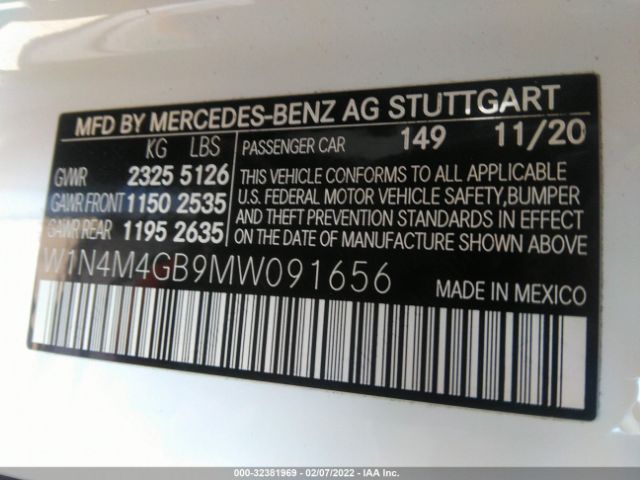 Photo 8 VIN: W1N4M4GB9MW091656 - MERCEDES-BENZ GLB 